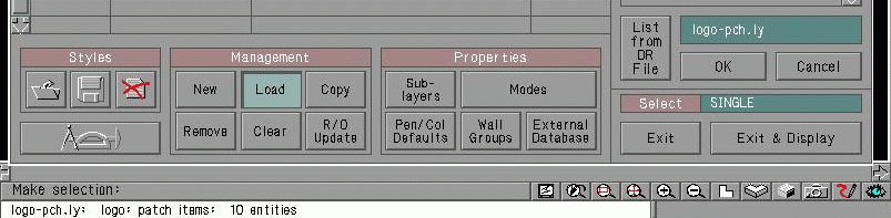 Display Information for Layer Being Loaded